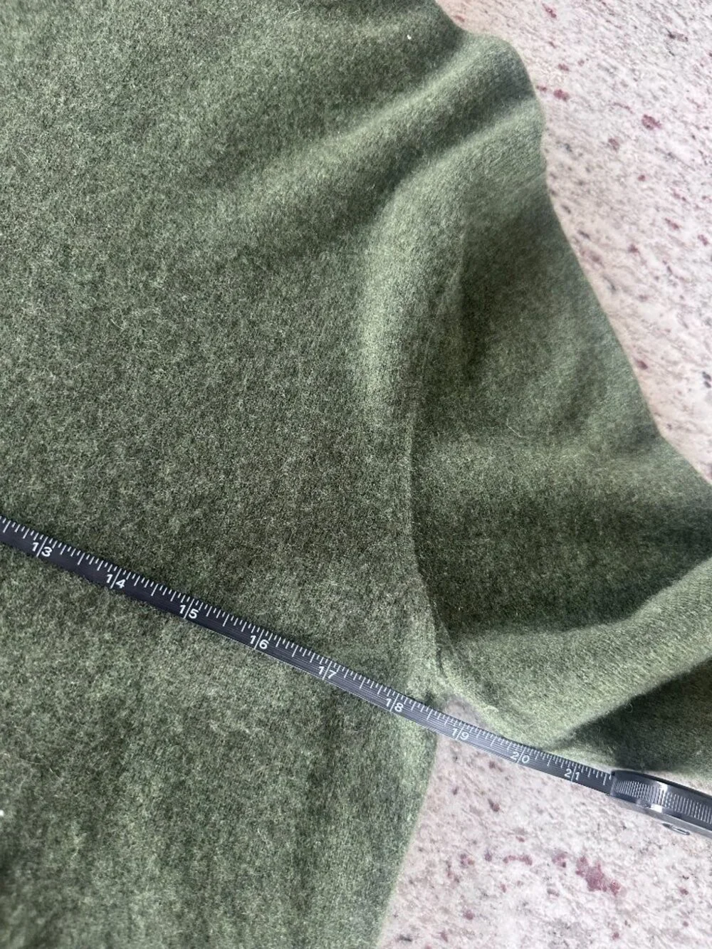 Banana Republic 100% Cashmere Hoodie Sweater Heathered Green shade Size M